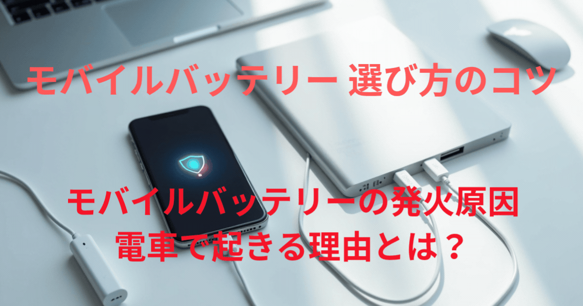 モバイルバッテリーの発火原因 電車で起きる理由とは？
