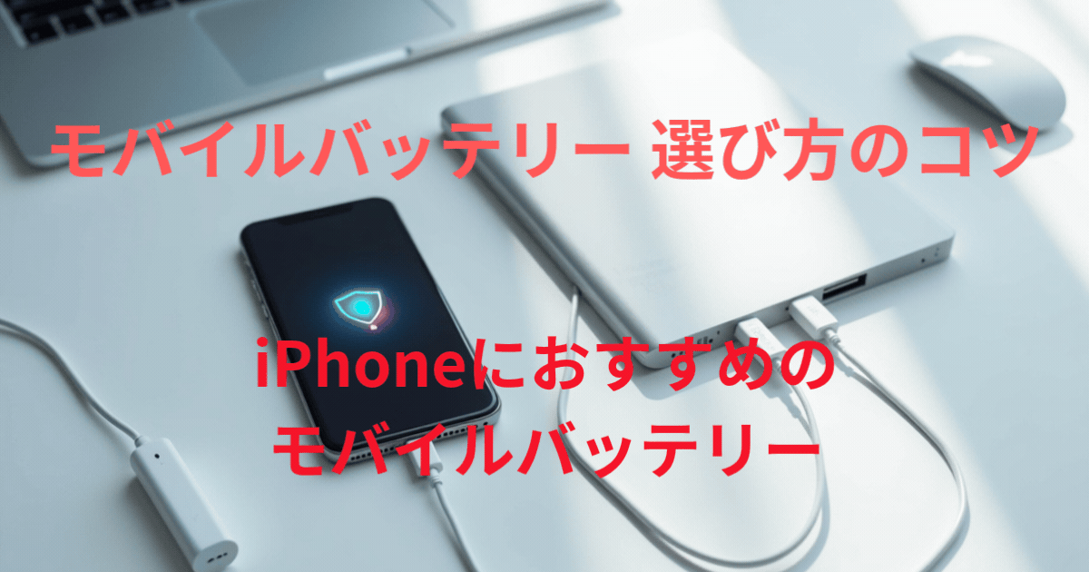 iPhoneにおすすめのモバイルバッテリー