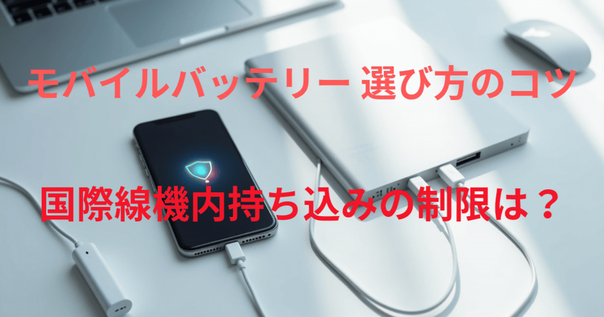 モバイルバッテリー 国際線機内持ち込み 制限は？