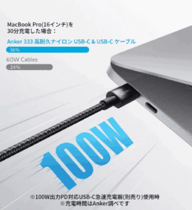 アンカー Anker 高耐久ナイロン USB-C & USB-C ケーブル