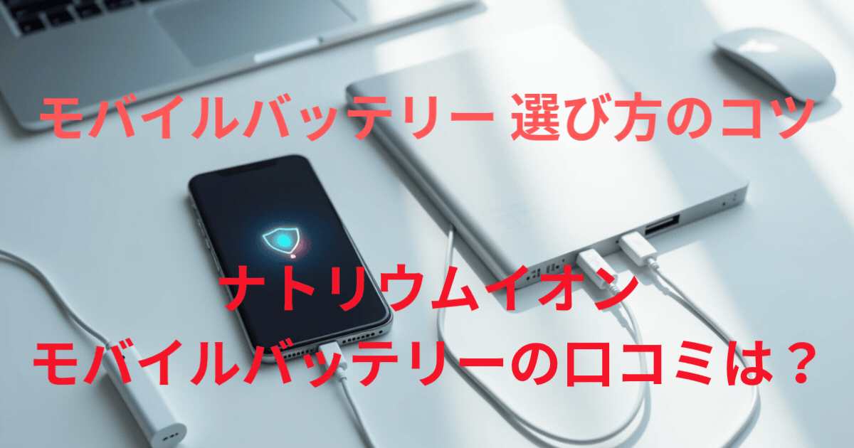 ナトリウムイオンモバイルバッテリーの口コミは？