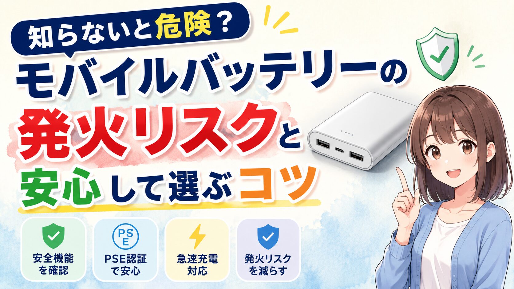 モバイルバッテリー安全ガイド