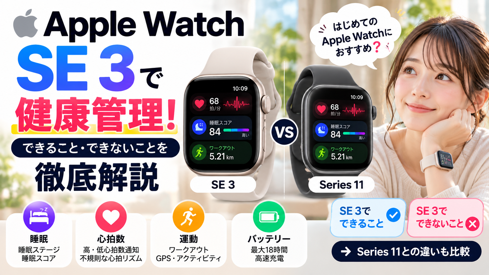 Apple Watch SE 3健康管理徹底ガイド